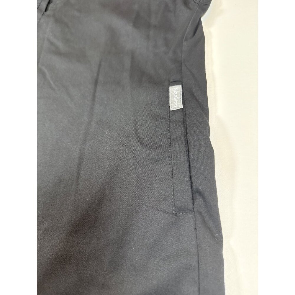 Niaahinn black Tunic scrub Top Size womens L Lightweight Casual Wear (II361) - Picture 3 of 8